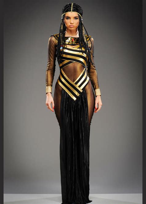 Womens Black Egyptian Goddess Cleopatra Costume