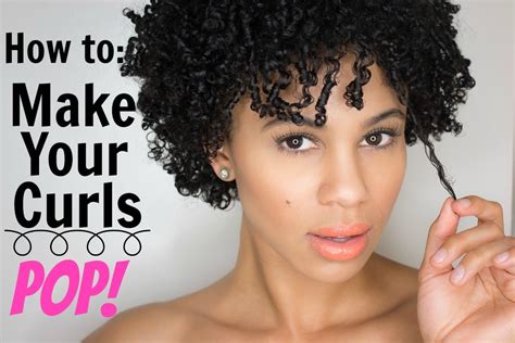 Natural Hair How To Make Your Curls Pop For Short Hair Youtube
