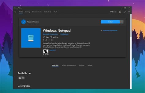 Microsoft Has Added Its Ultra Simple Notepad App To The Microsoft Store