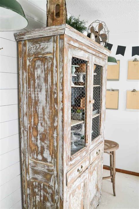 Favorite my shop and you will be notified when a new one is available! White Farmhouse Hutch Makeover - My Creative Days