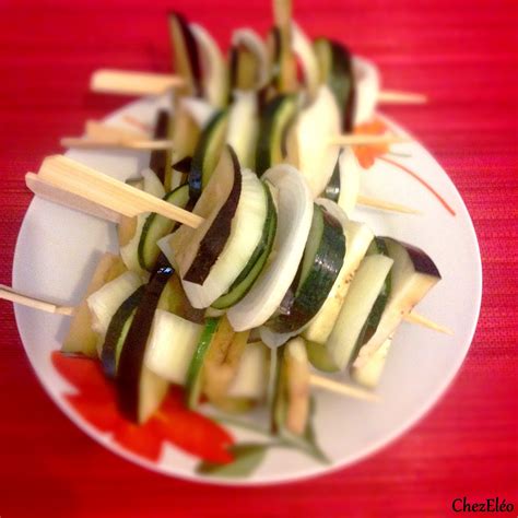 Brochette De Legume Au Barbecue