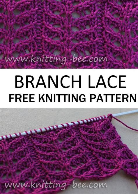 Is it big chunky knits or preppy twinsets? Free Knitting Pattern für eine Zweigspitze. Vierreihige ...