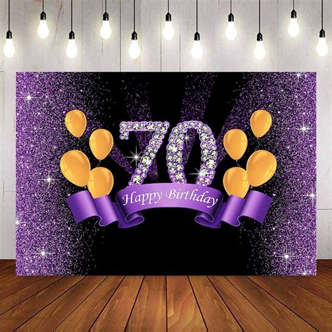 Elegant Backdrop For 70th Birthday Decorations And Wallpapers For A