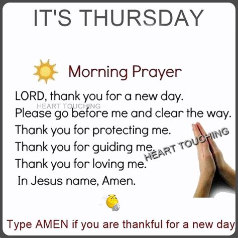 Its Thursday Morning Prayer Pictures Photos And Images For Facebook