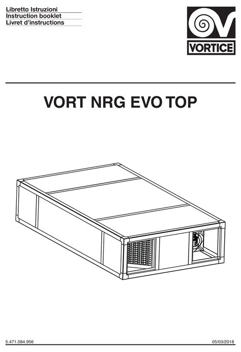 Vortice Vort Nrg Evo Top Instruction Booklet Pdf Download Manualslib