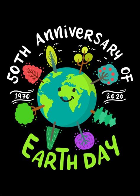 Earth Day 50th Anniversary Mother Planet Ecology Greeting Card By