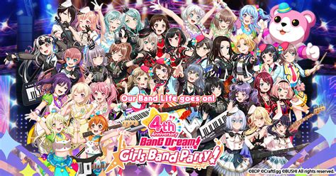 Bang Dream Girls Band Party Celebrates The 4th Anniversary ｜ Bushiroad