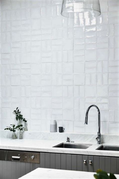 Handmade subway tile laid in brick format | Handmade ...