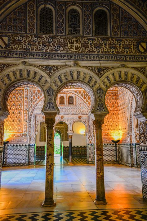 Moorish Palace Inside The Royal Alcazars Of Sevilla Seville Spain