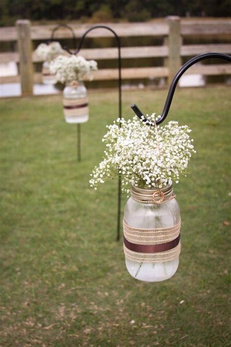 Ideas for the reception, table decorations, invitations, favors, and other tips. 100 Mason Jar Crafts and Ideas for Rustic Weddings ...