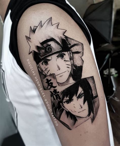 Sasuke Y Naruto Uma Linda Tatoo Tatuagens De Anime Tatuagem Tatuagem Do