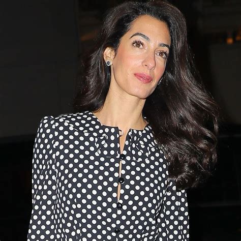Exclusive Amal Clooney Is All Smiles As Wearing A Polka Dot Dress