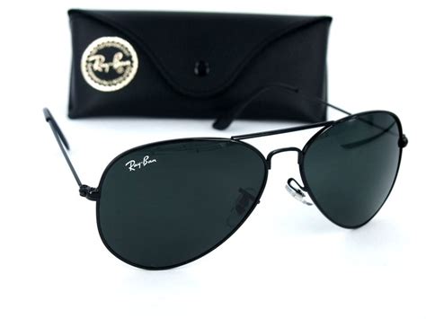 Onetimeshop Ray Ban 3025 Black Aviator Sunglasses