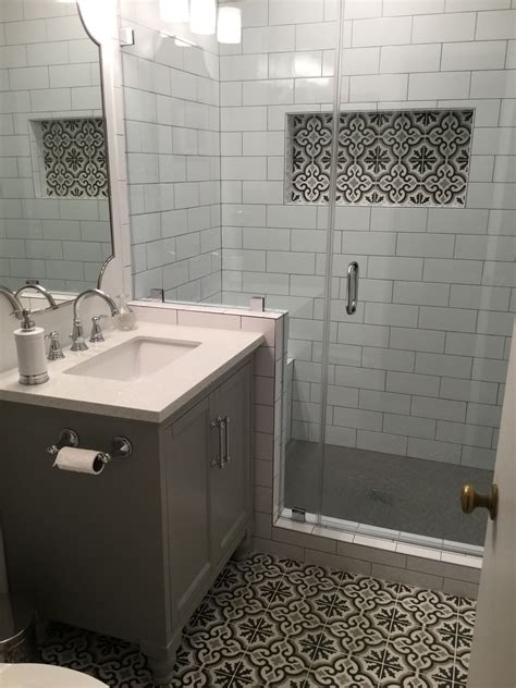 New small bathroom remodel complete! | Small full bathroom, Small