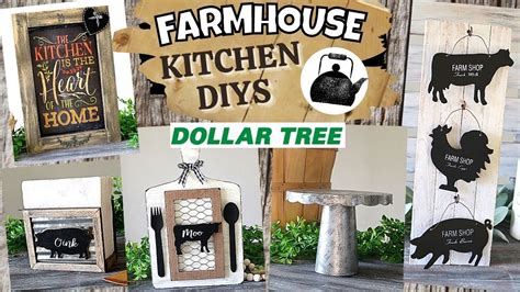 QUICK And EASY Dollar Tree FARMHOUSE Diys HIGH END Farmhouse KITCHEN