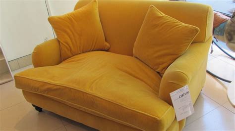 Velvet upholstery and wood frame. my favorite chair ever! mustard yellow velvet love seat by ...