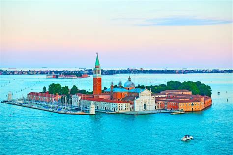 San Giorgio Maggiore Island In Venice Stock Image Image Of Italian