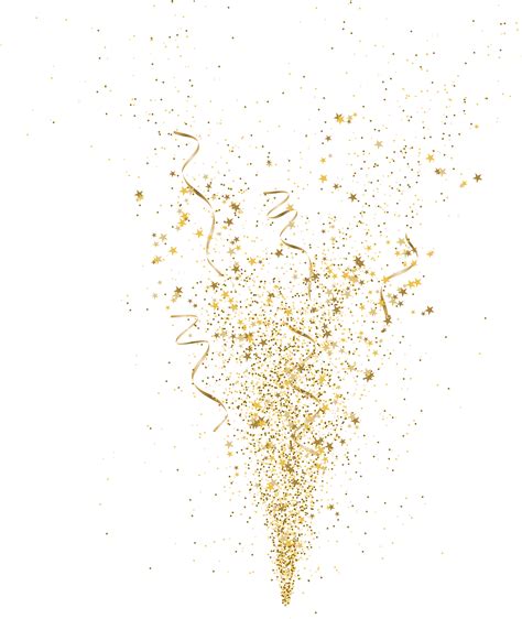 Gold Glitter Confetti Explosion Png Transparent