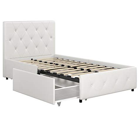 Spindle beds storage beds traditional beds trundle beds toddler twin twin extra long full full/queen king california king fabric faux leather hardwood laminate metal plastic plywood realrooms alden platform bed with storage drawers. DHP Dakota Upholstered Platform Bed with Storage Drawers ...
