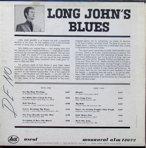 Rien Que Des Vinyls Long John Baldry And Hoochie Coochie Men 1964 Us Ascot 13022 Long John