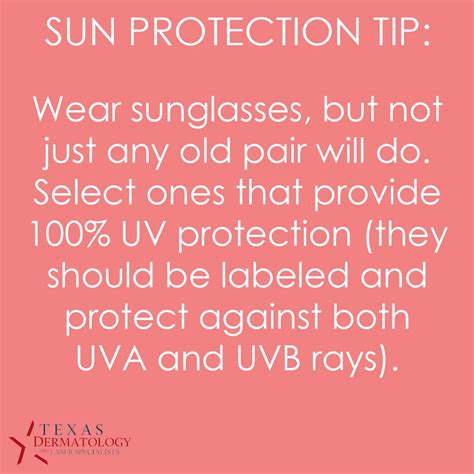 Sun Protection Tip #6: Wear sunglasses, but not just any old pair will