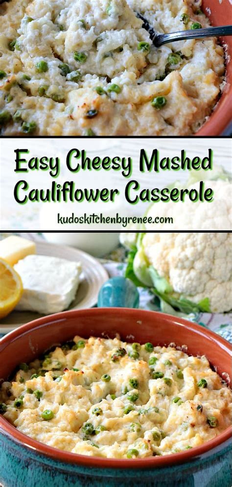 Mashed Cauliflower Casserole Recipe Kudos Kitchen By Renee