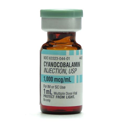 Cyanocobalamin Vitamin B 12 1000 Mcgml Mdv 1mlvial 25 Vials