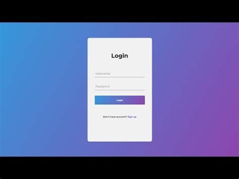 Animated Login Form Using HTML & CSS & JQurey - YouTube