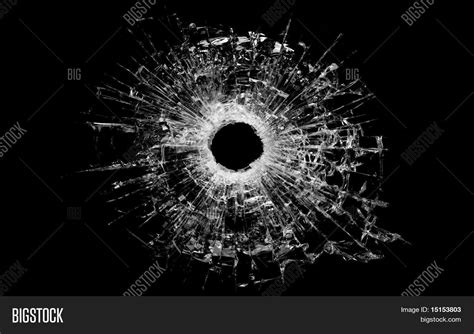 Bullet Hole Glass Image And Photo Free Trial Bigstock