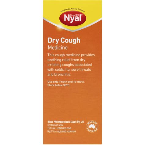 Nyal Cough Medicine For Dry Coughs 200ml Woolworths