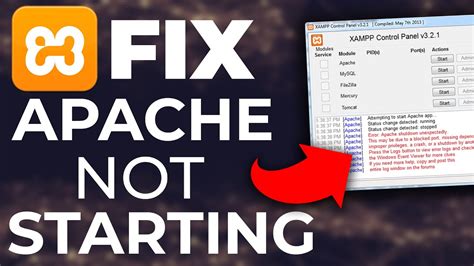 Fix XAMPP Apache Error Apache Shutdown Unexpectedly YouTube