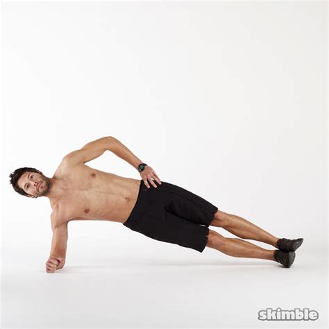 Right Side Plank Dips Exercise How To Workout Trainer By Skimble