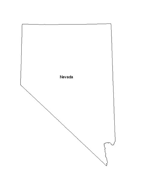 Printable Map Of The State Of Nevada
