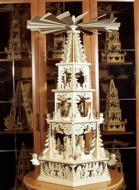 Herstellung und gebrauch von weihnachtspyramiden sind ein bestandteil der volkskunst und des brauchtums im erzgebirge. Weihnachtspyramide - Wikiwand
