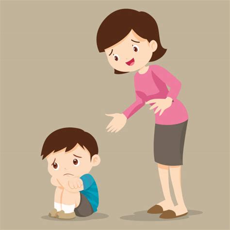 Teacher Consoling Child Illustrations Royalty Free Vector Graphics
