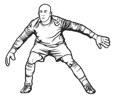 Soccer Goalie Drawing Free Download On Clipartmag