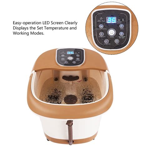 Costway All In One Foot Spa Bath Massager Temtime Set Heat Bubble Vib Takeasis