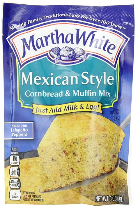 Stale flours left sitting in your pantry are the nice thing about adding in the fresh ingredients is that you have more control over their quality. Martha White Mexican Style Corn Bread & Muffin Mix (6 oz ...
