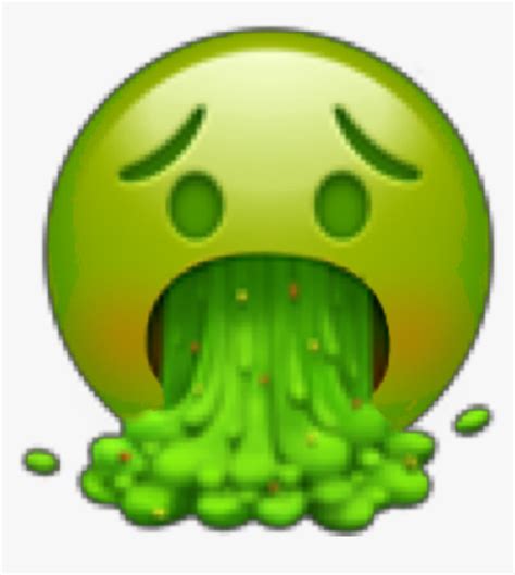 Emoji Vomiting Emoticon Smiley Iphone Emojis Png Download 58 Off