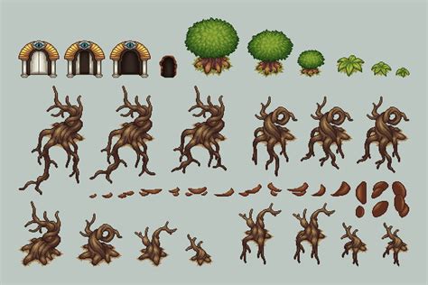 Desert Tileset Top Down Pixel Art By 2d Game Assets On Dribbble