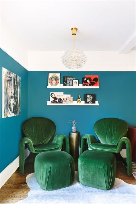 Emerald And Cadet Blue Color Palette Living Room Living Room Color