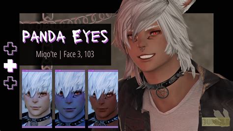 Panda Eyes - Male Miqo'te Makeup - The Glamour Dresser : Final Fantasy