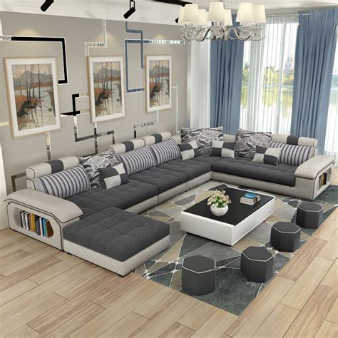 Leather sofa modern pads leather round interior design corner sofa round couch. Online Get Cheap Luxury Sofa Sets -Aliexpress.com ...