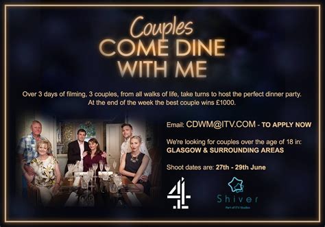 Glasgow Couples Wanted For New Series Of Come Dine With Me As Hit