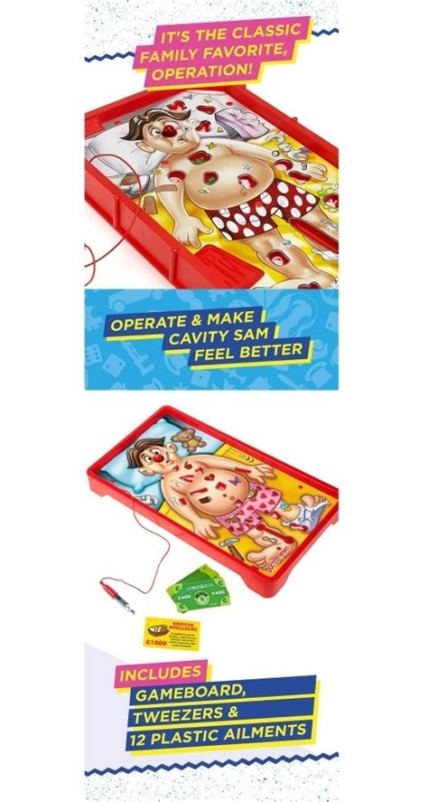 Este divertido juego de mesa pone a prueda tu destreza al sacar las enfermedades del cuerpo de sam caries. Juego De Mesa Operando Clásico Hasbro Original - $ 762.00 en Mercado Libre