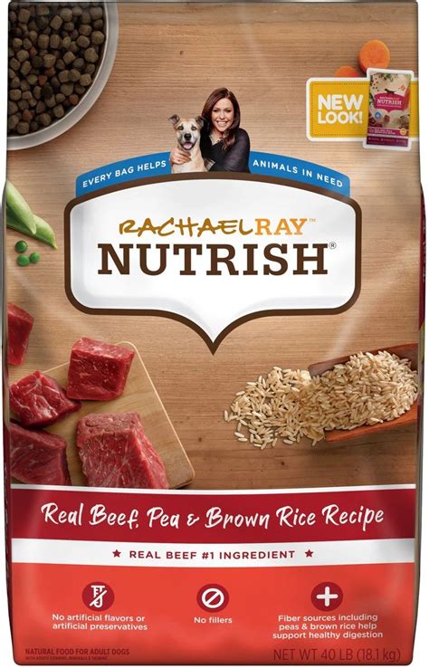 Rachael Ray Nutrish Real Beef Pea And Brown Rice Recipe Dry Dog Food