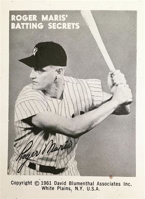 Pin By Y On Roger Maris Baseball History Yankees Baseball Mlb Players
