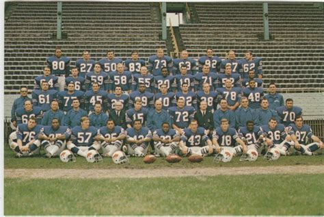 1968 Buffalo Bills Team Photo Color Postcard Nfl Football Buffalo