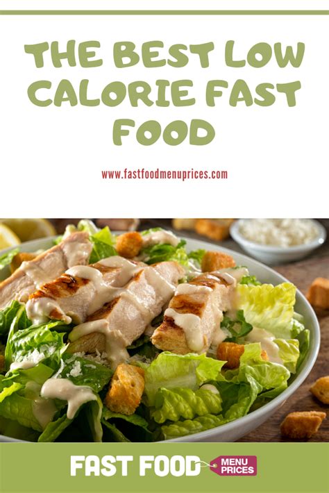 Orange, honey and soy chicken. Top 11 Low-Calorie Fast Food Options - Fast Food Menu ...