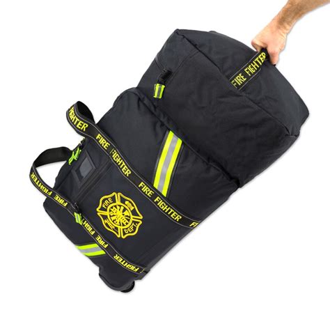 Rolling Step In Turnout Gear Bag W Wheels And Helmet Compartment